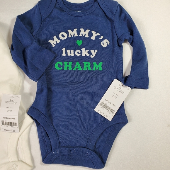💥Just In💥 2pc. St. Paddy's Day Onsies 3M NWT - Picture 3 of 6